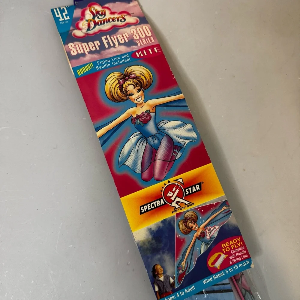 Sky Dancers Super Flyer Kite 1996 Spectra‎ Toy Biz NEW Sealed Vintage Dead Stock